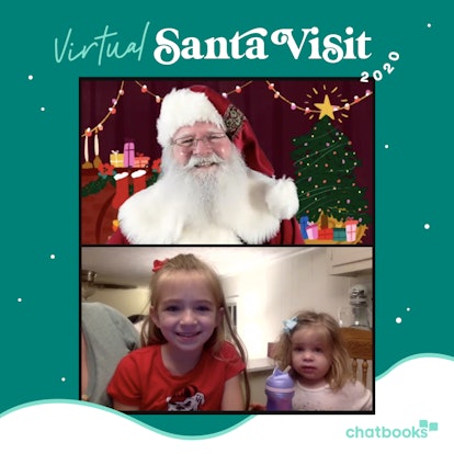 The Chatbooks virtual Santa visit also comes with a photo.