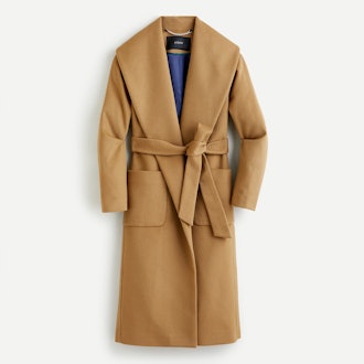 Wrap Coat in Italian Wool-Cashmere