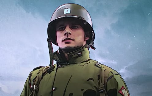 Bradley James as Captain Sparks in Netflix's 'The Liberator.' Photo via Netflix.