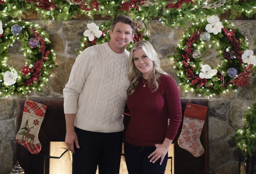 Alison Sweeney and Marc Blucas in 'Good Morning Christmas!.'