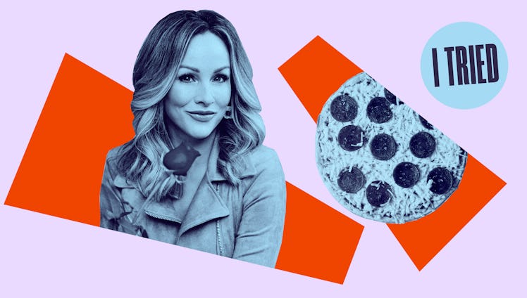 Clare Crawley Daiya pizza for Elite Daily's I Tried