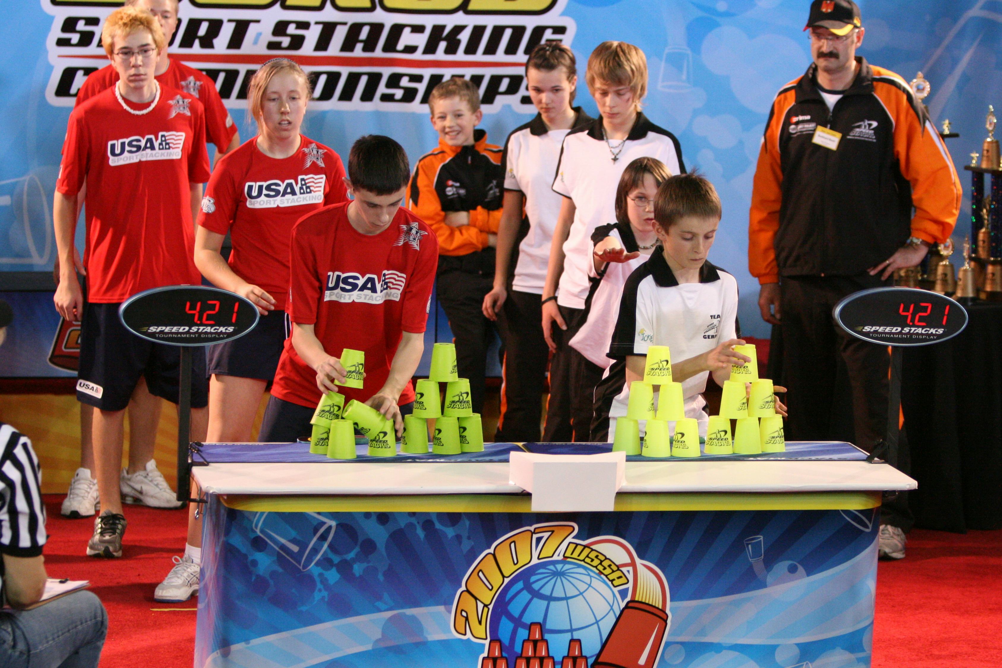 The quirky sport of cup stacking is surprisingly intense