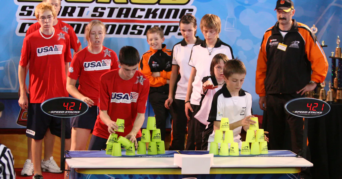 The quirky sport of cup stacking is surprisingly intense