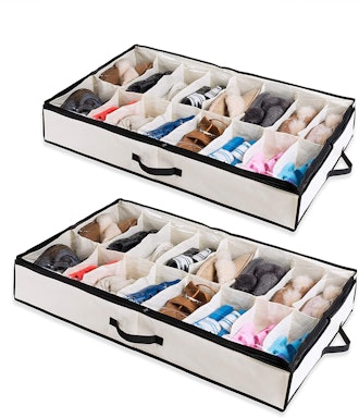 Woffit Under The Bed Shoe Organizer (2-Pack)