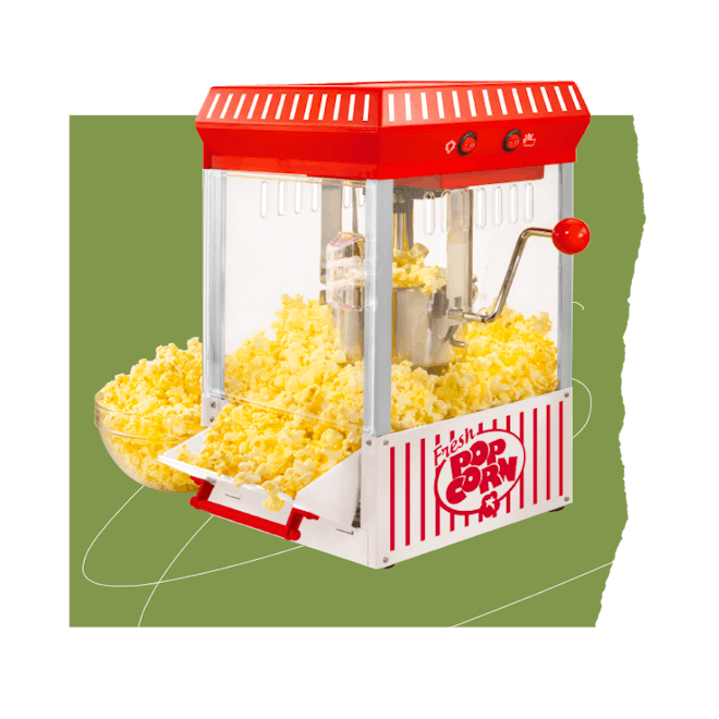Nostalgia KPM200 2.5-Ounce Tabletop Kettle Popcorn Maker