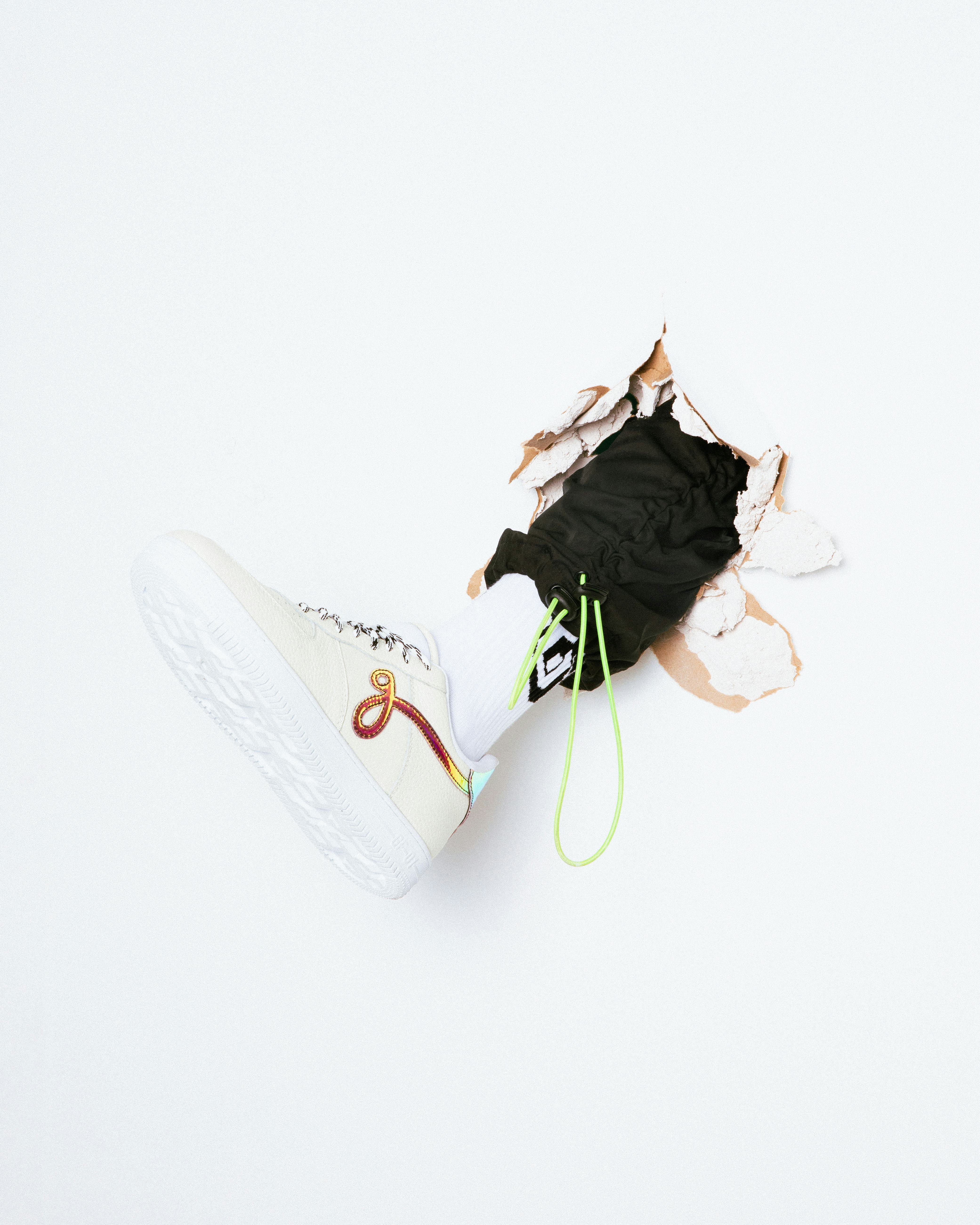 Air force 1 high john top geiger misplaced checks all black