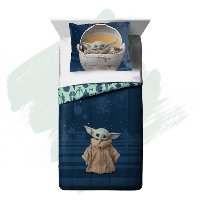 Baby Yoda Twin/Full Comforter and Sham Set