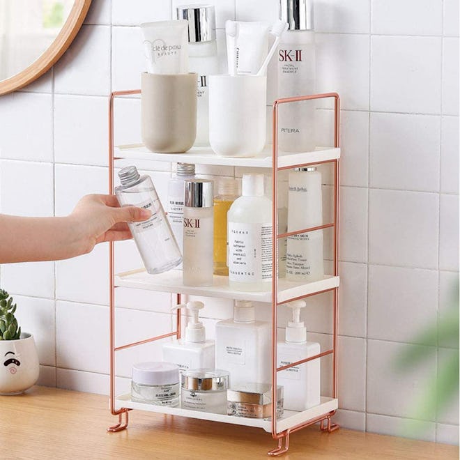 Freestanding Stackable Organizer Shelf