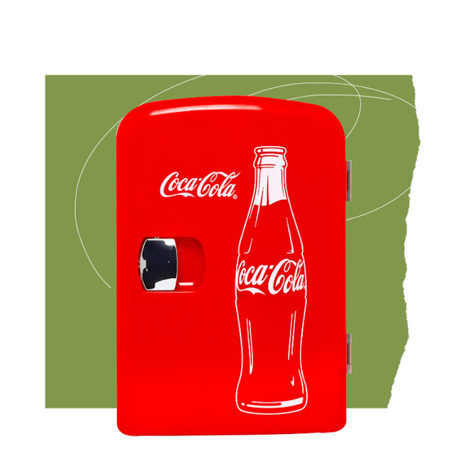 Classic Coca Cola 4 Liter/6 Can Portable Fridge