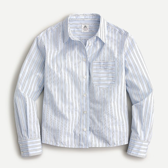 Thomas Mason for J.Crew Relaxed Button-Up Shirt in Stripe