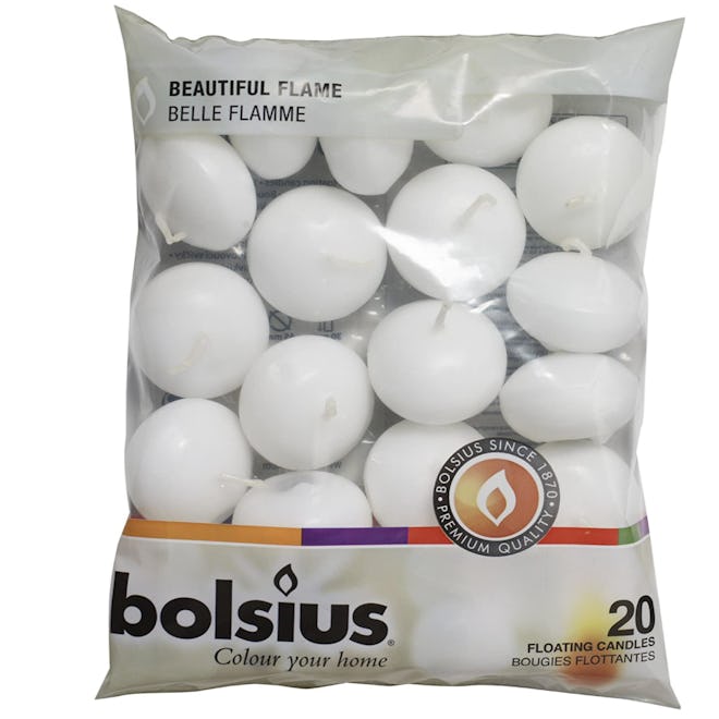 Bolsius Unscented Floating Candles (20-Pack)