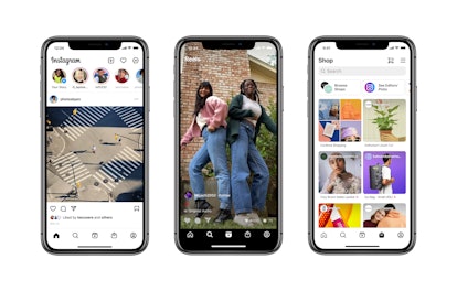 Instagram's home screen layout redesign makes it easier to access the Shop and Reels tabs.