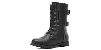 DREAM PAIRS Faux Fur Lined Combat Boots