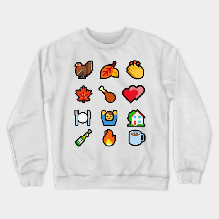 Thanksgiving Emoji Crewneck Sweatshirt