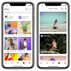 Instagram's shop tab in the new home screen layout redesign will make it easier to browse and shop i...