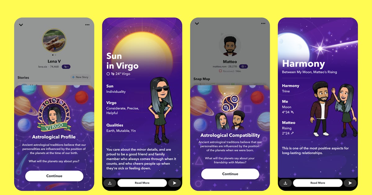 Snapchat S New Astrology Features Include Daily Horoscopes Snapchat S New Astrology Features Include Daily Horoscopes