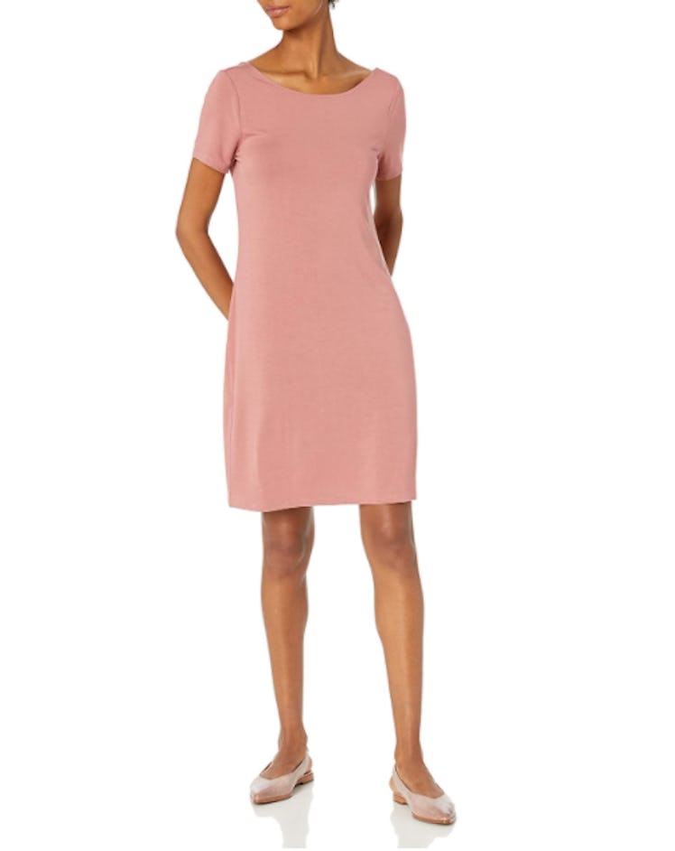 Daily Ritual Jersey Ballet Back T-Shirt Dress