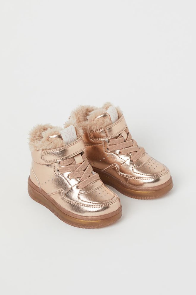 Faux Shearling Lined High Tops
