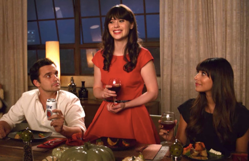 A scene from a thanksgiving episode of New Girl, where Jess makes a speech. This year, consider havi...