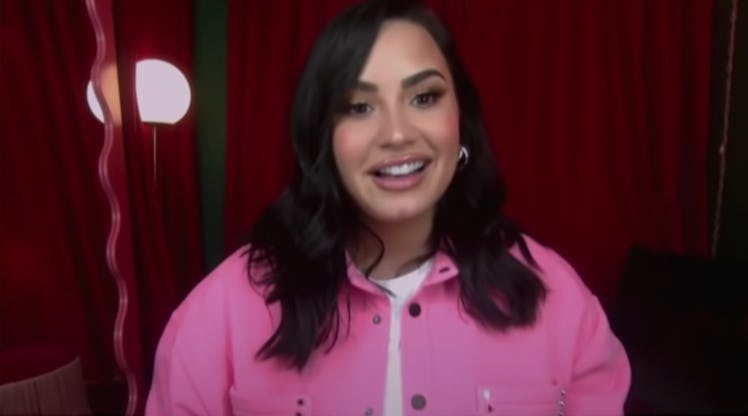 Demi Lovato appears on Late Night With Seth Meyers.