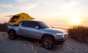The Rivian R1T taking on the world.