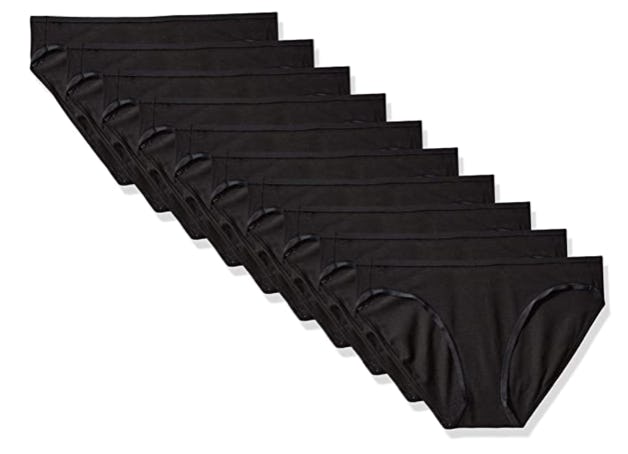 Amazon Essentials Cotton Stretch Bikini Panty (10-Pack)