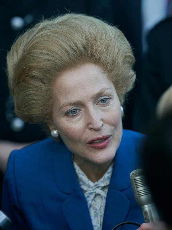 Gillian Anderson as Margaret Thatcher in 'The Crown.'