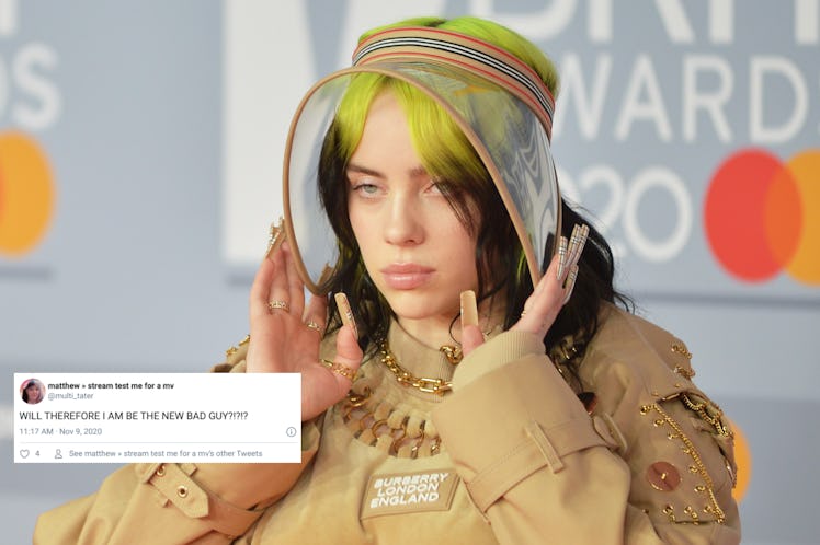 Billie Eilish attends the Brit Awards.