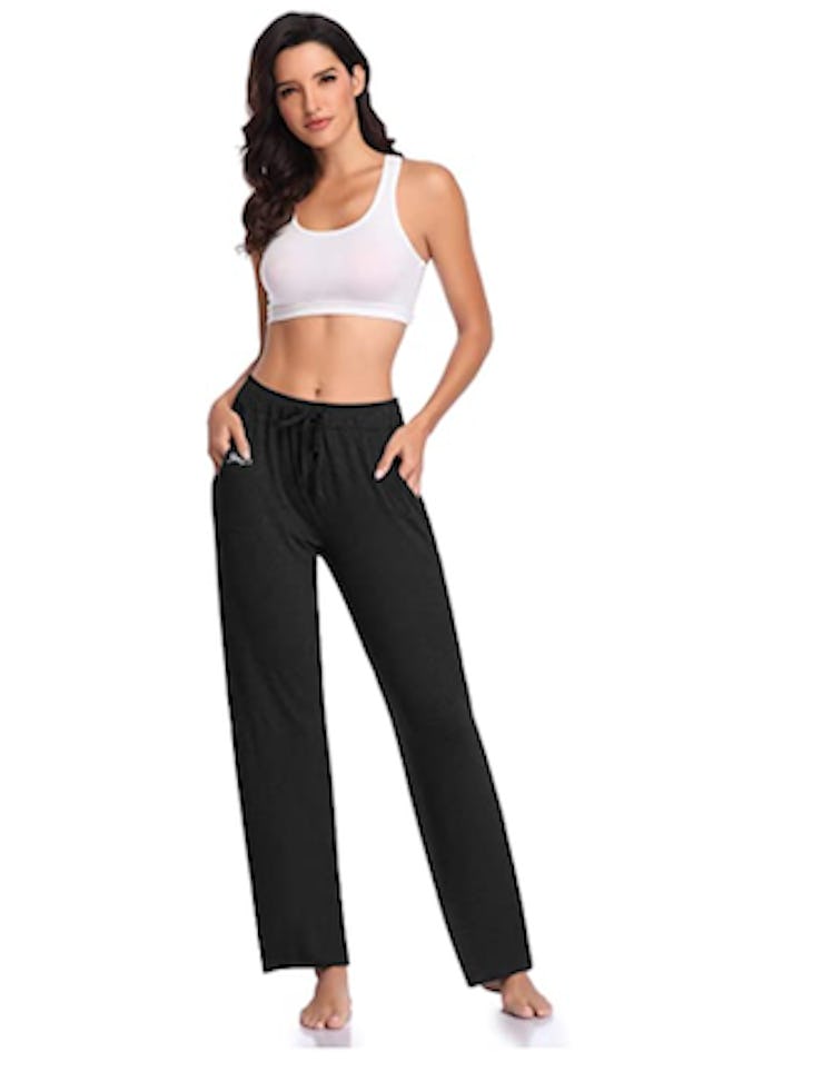 Jorlyen Comfy Drawstring Yoga Pants