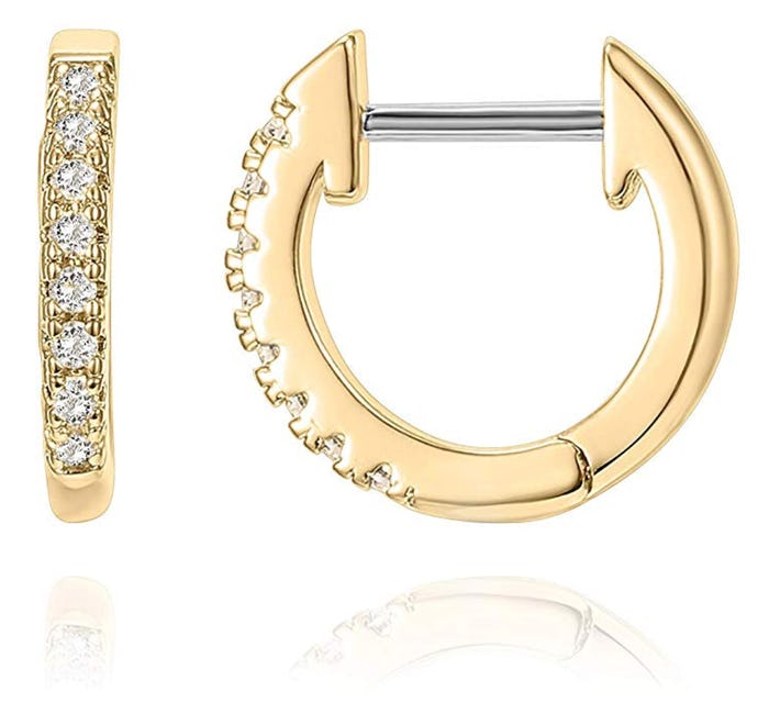  PAVOI 14K Gold-Plated Cubic Zirconia Cuff Earrings