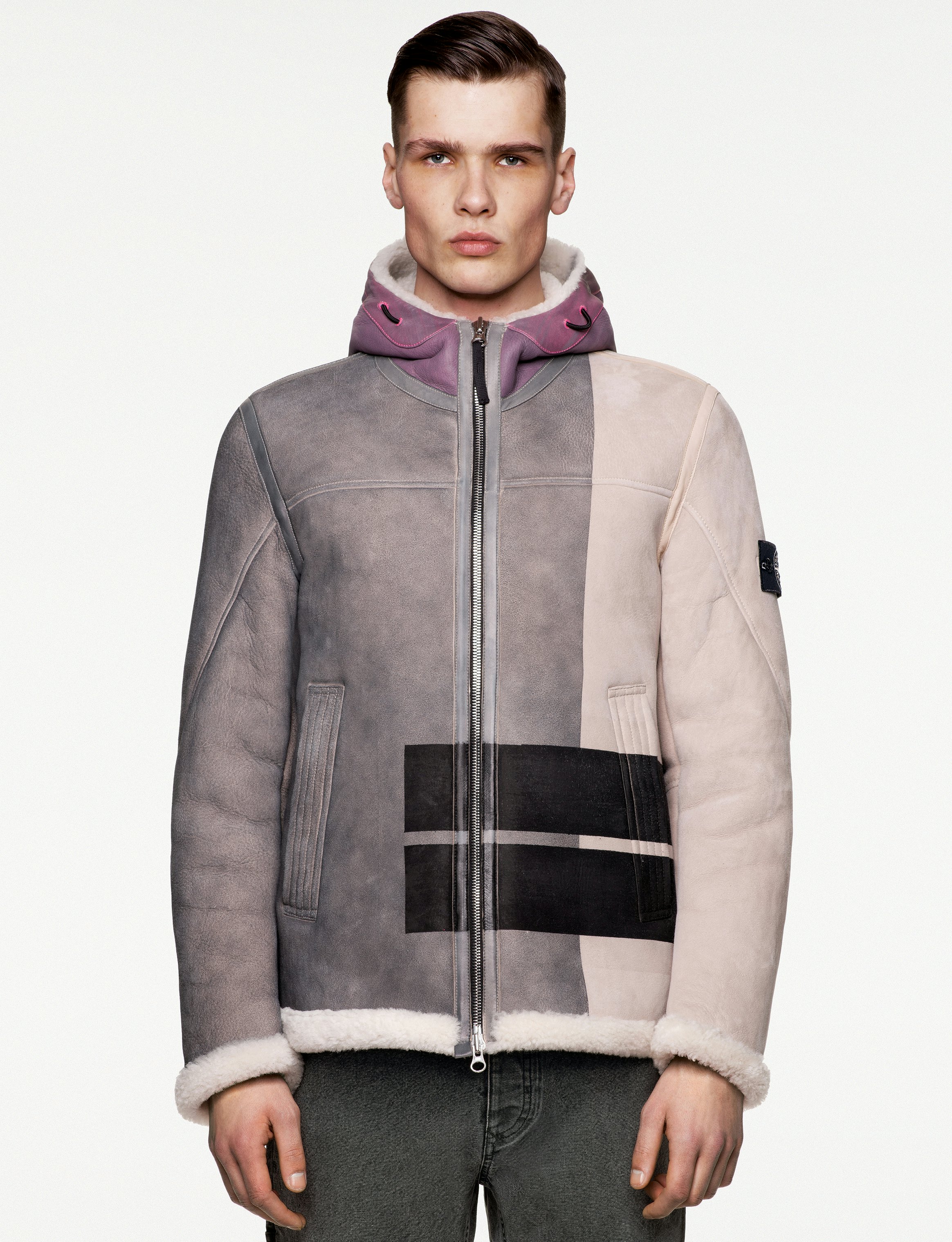 Stone island shearling online