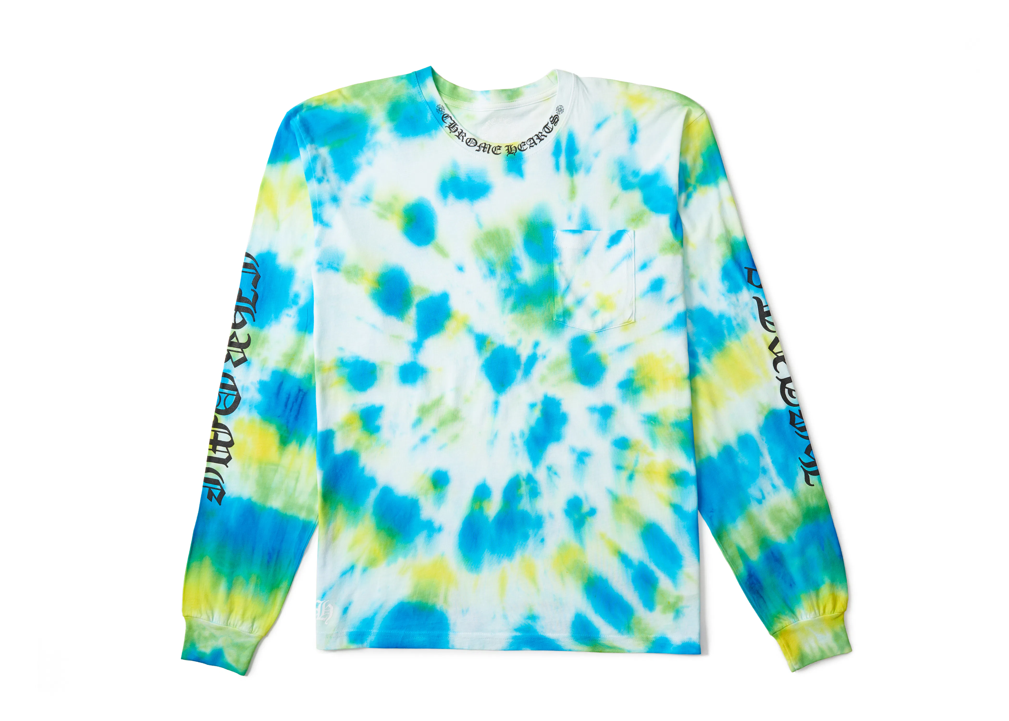 CHROME HEARTS × BELLA HADID Tie Dye Chrome Hearts & Bella Hadid's Tie-Dye Shirts Will Benefit Feeding