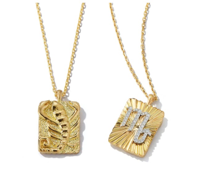 Scorpio Zodiac Pendant Necklace with Diamonds