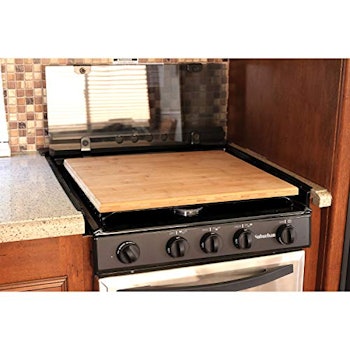 Camco Bamboo Stove Cover Silent Top