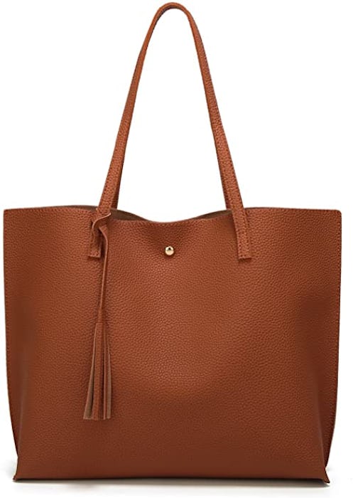 Dreubea Faux Leather Tote Bag