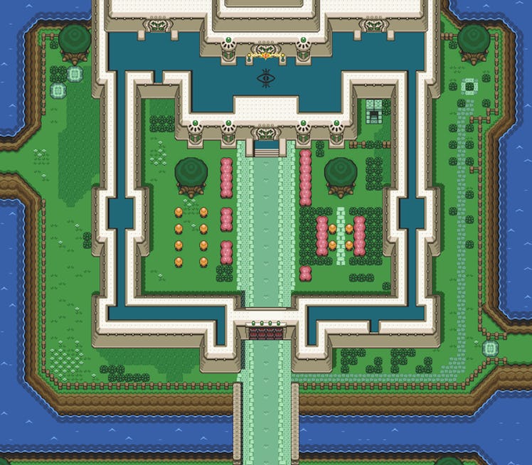 Hyrule Castle. 16-bit design really shines in this one.