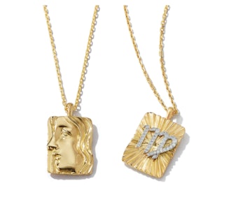 Virgo Zodiac Pendant Necklace with Diamonds