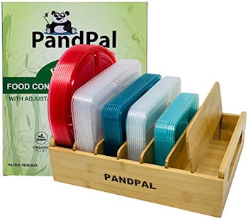 PandPal Adjustable Bamboo Lid Organizer