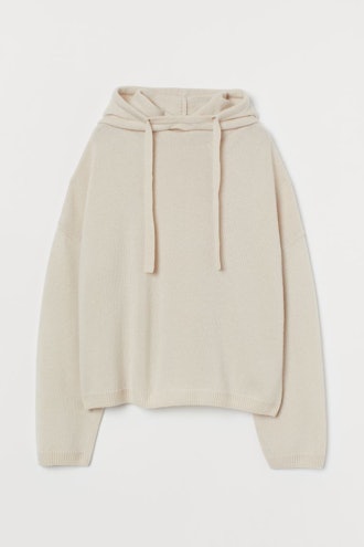 Knit Cashmere-Blend Hoodie