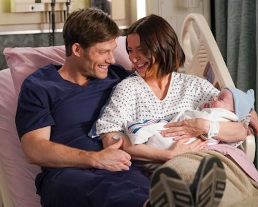 Chris Carmack and Caterina Scorsone as Link and Amelia on "Grey's Anatomy."