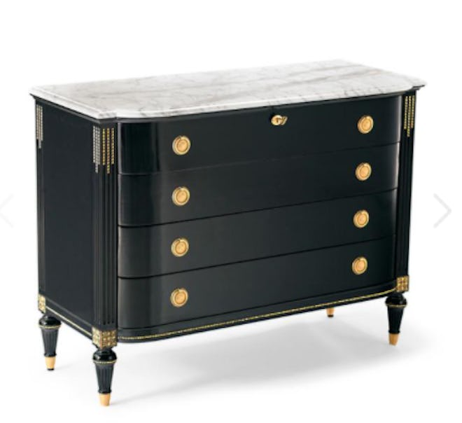 Regency 4-Drawer Bow Front Chest