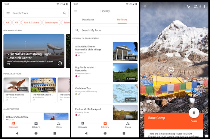 Google is discontinuing its Expedtions VR app that offered virtual tours of locales around the world...