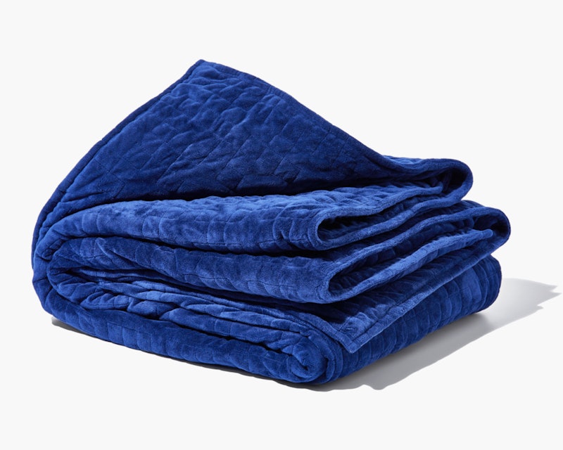 A blue gravity blanket on sale for Black Friday