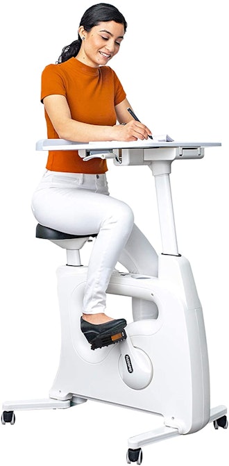 Adjustable Exercise Bike Desk Standing Desk Cycle for Home Office - Deskcise Pro