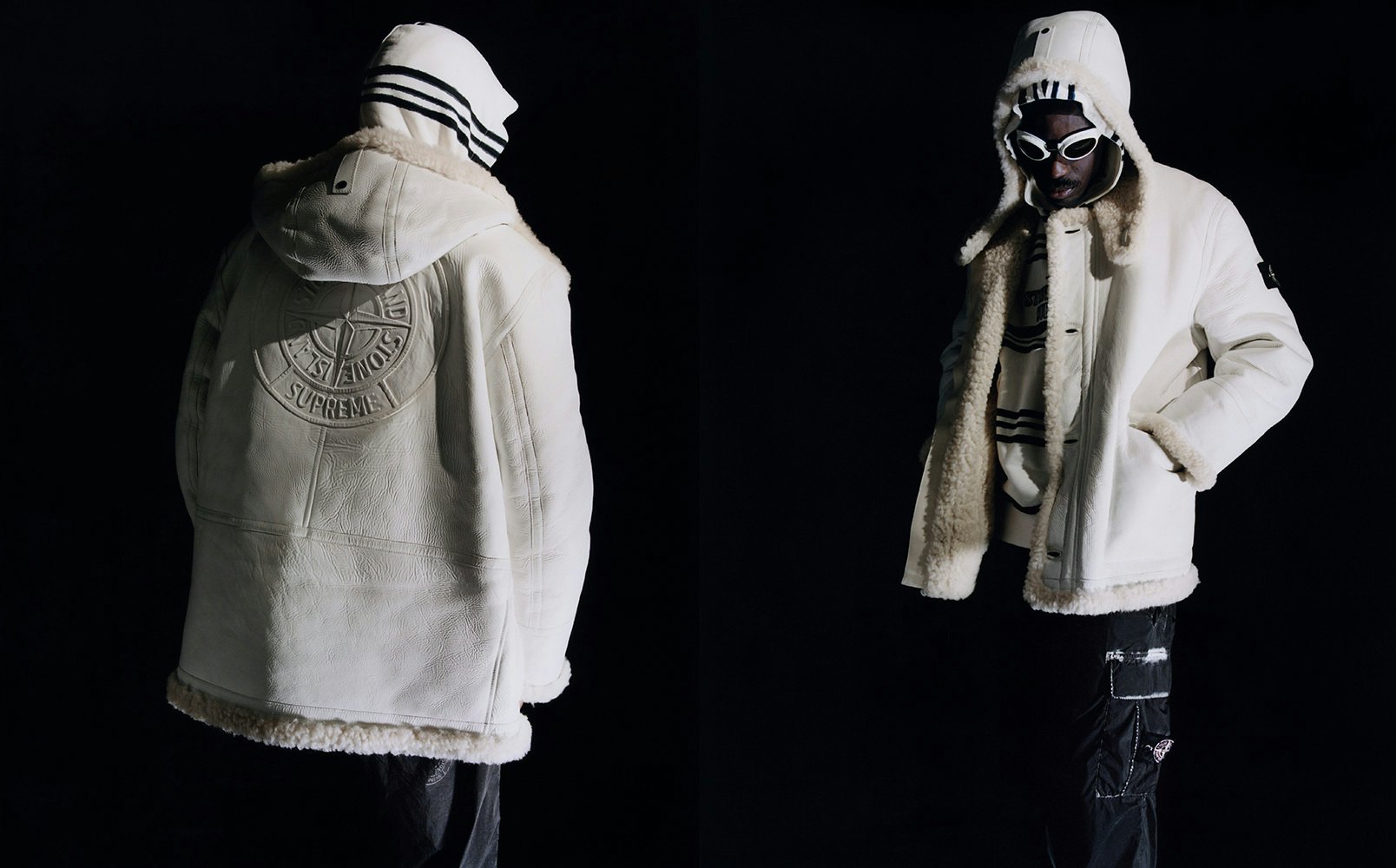 Supreme and Stone Island collab on hand-painted jackets for the