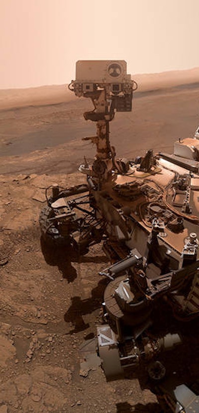 NASA curiosity rover selfie