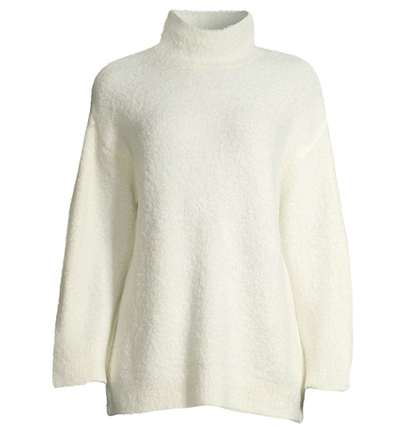 Cozy Funnel Neck Tunic Sweater