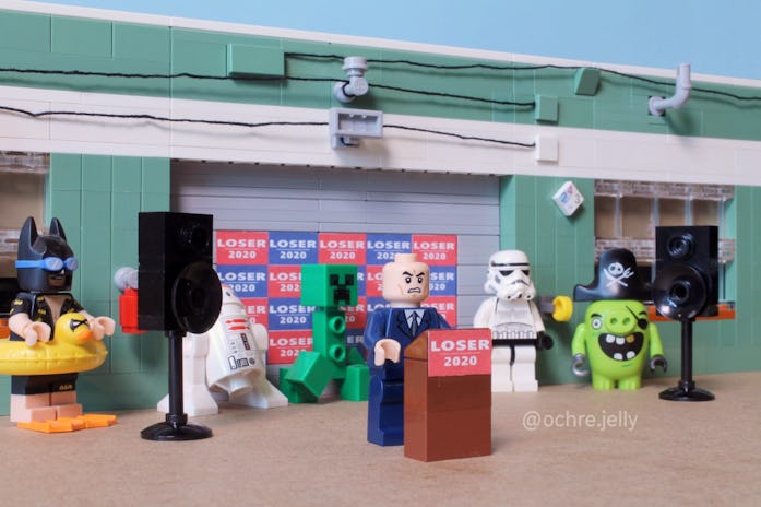 LEGO Rudy Giuliani Four Seasons press conference