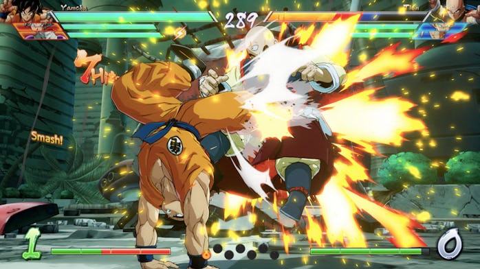 A still from the game Dragon Ball FighterZ is pictured.