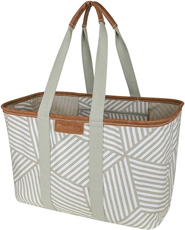 CleverMade SnapBasket Luxe Shopping Tote Bag 